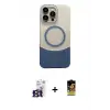 ieg™ iPhone 16 Pro Max Kılıf Kozmos Form Özel Seri - Siyah Buffer Cam Ekran Koruyucu + Bilvis Titan Kamera Lens - TMGI