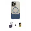 ieg™ iPhone 16 Pro Max Kılıf Kozmos Form Özel Seri - Siyah Buffer Cam Ekran Koruyucu + Bilvis Titan Kamera Lens - GS
