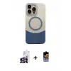 ieg™ iPhone 16 Pro Max Kılıf Kozmos Form Özel Seri - Siyah Buffer Hayalet Cam Ekran Koruyucu + Bilvis Titan Kamera Lens - GS