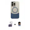 ieg™ iPhone 16 Pro Max Kılıf Kozmos Form Özel Seri - Siyah Buffer Hayalet Cam Ekran Koruyucu + Bilvis Titan Kamera Lens - SH