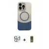 ieg™ iPhone 16 Pro Max Kılıf Kozmos Form Özel Seri - Siyah Joko Magic 5D Hayalet Cam + Pers Alüminyum Kamera Lens - GS