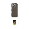 ieg™ iPhone 16 Pro Max Kılıf Kozmos Klasik Prime - Siyah Buffer Cam Ekran Koruyucu