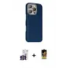 ieg™ iPhone 16 Pro Max Kılıf Kozmos Klasik Prime - Siyah Buffer Cam Ekran Koruyucu + Bilvis Titan Kamera Lens - TMGI