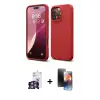 ieg™ iPhone 16 Pro Max Kılıf Kozmos Yansıma Özel Seri - Siyah 3D Antistatik Mat Seramik Nano Ekran Koruyucu + Bilvis Titan Kamera Lens - GS