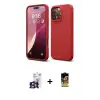 ieg™ iPhone 16 Pro Max Kılıf Kozmos Yansıma Özel Seri - Siyah Buffer Cam Ekran Koruyucu + Bilvis Titan Kamera Lens - TMGI