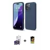 ieg™ iPhone 16 Pro Max Kılıf Kozmos Yansıma Özel Seri - Siyah Buffer Cam Ekran Koruyucu + Bilvis Titan Kamera Lens - SH