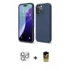 ieg™ iPhone 16 Pro Max Kılıf Kozmos Yansıma Özel Seri - Siyah Buffer Cam Ekran Koruyucu + Pers Alüminyum Kamera Lens - GS