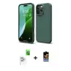 ieg™ iPhone 16 Pro Max Kılıf Kozmos Yansıma Özel Seri - Siyah Buffer Hayalet Cam Ekran Koruyucu + Raze Metal Kamera Lens - BZ