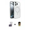 ieg™ iPhone 16 Pro Max Kılıf Kutup Doku Serisi - Siyah Buffer Cam Ekran Koruyucu + Bilvis Titan Kamera Lens - TMGI