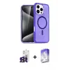 ieg™ iPhone 16 Pro Max Kılıf Nova Asil Prime - Siyah Bilvis 5in1 3D Magic Cam Ekran Koruyucu + Bilvis Titan Kamera Lens - SH