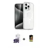 ieg™ iPhone 16 Pro Max Kılıf Nova Asil Prime - Siyah Buffer Cam Ekran Koruyucu + Bilvis Titan Kamera Lens - SH