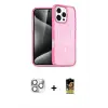 ieg™ iPhone 16 Pro Max Kılıf Nova Asil Prime - Siyah Buffer Cam Ekran Koruyucu + Pers Alüminyum Kamera Lens - GS