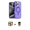 ieg™ iPhone 16 Pro Max Kılıf Nova Asil Prime - Siyah Buffer Cam Ekran Koruyucu + Pers Alüminyum Kamera Lens - CLTM