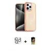 ieg™ iPhone 16 Pro Max Kılıf Nova Asil Prime - Siyah Buffer Cam Ekran Koruyucu + Pers Alüminyum Kamera Lens - GS