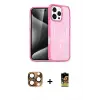 ieg™ iPhone 16 Pro Max Kılıf Nova Asil Prime - Siyah Buffer Cam Ekran Koruyucu + Pers Alüminyum Kamera Lens - CLTM