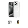 ieg™ iPhone 16 Pro Max Kılıf Nova Asil Prime - Siyah Buffer Cam Ekran Koruyucu + Pers Alüminyum Kamera Lens - GS
