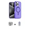 ieg™ iPhone 16 Pro Max Kılıf Nova Asil Prime - Siyah Joko Magic 5D Cam + Pers Alüminyum Kamera Lens - GI