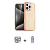 ieg™ iPhone 16 Pro Max Kılıf Nova Asil Prime - Siyah Joko Magic 5D Cam + Pers Alüminyum Kamera Lens - GI