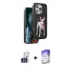 ieg™ iPhone 16 Pro Max Kılıf Nova Form Koleksiyonu - Siyah Bilvis 5in1 3D Magic Cam Ekran Koruyucu + Bilvis Titan Kamera Lens - TMGI