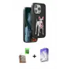 ieg™ iPhone 16 Pro Max Kılıf Nova Form Koleksiyonu - Siyah Bilvis 5in1 3D Magic Cam Ekran Koruyucu + Raze Metal Kamera Lens - CLTM