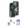 ieg™ iPhone 16 Pro Max Kılıf Nova Form Koleksiyonu - Siyah Bilvis 5in1 3D Magic Cam Ekran Koruyucu + Raze Metal Kamera Lens - NLGY