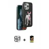 ieg™ iPhone 16 Pro Max Kılıf Nova Form Koleksiyonu - Siyah Buffer Cam Ekran Koruyucu + Pers Alüminyum Kamera Lens - GI