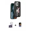 ieg™ iPhone 16 Pro Max Kılıf Nova Form Koleksiyonu - Siyah Buffer Hayalet Cam Ekran Koruyucu + Bilvis Titan Kamera Lens - GS
