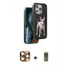 ieg™ iPhone 16 Pro Max Kılıf Nova Form Koleksiyonu - Siyah Joko Magic 5D Hayalet Cam + Pers Alüminyum Kamera Lens - CLTM