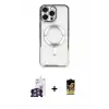 ieg™ iPhone 16 Pro Max Kılıf Nova Işık Özel Seri - Siyah Buffer Cam Ekran Koruyucu + Bilvis Titan Kamera Lens - GS