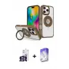ieg™ iPhone 16 Pro Max Kılıf Nova Minimal Serisi - Siyah Bilvis 5in1 3D Magic Cam Ekran Koruyucu + Bilvis Titan Kamera Lens - GS