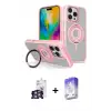 ieg™ iPhone 16 Pro Max Kılıf Nova Minimal Serisi - Siyah Bilvis 5in1 3D Magic Cam Ekran Koruyucu + Bilvis Titan Kamera Lens - GS