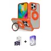 ieg™ iPhone 16 Pro Max Kılıf Nova Minimal Serisi - Siyah Bilvis 5in1 3D Magic Cam Ekran Koruyucu + Bilvis Titan Kamera Lens - GS