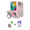 ieg™ iPhone 16 Pro Max Kılıf Nova Minimal Serisi - Siyah Bilvis 5in1 3D Magic Cam Ekran Koruyucu + Raze Metal Kamera Lens - CLTM
