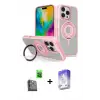 ieg™ iPhone 16 Pro Max Kılıf Nova Minimal Serisi - Siyah Bilvis 5in1 3D Magic Cam Ekran Koruyucu + Raze Metal Kamera Lens - SH
