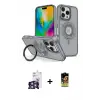 ieg™ iPhone 16 Pro Max Kılıf Nova Minimal Serisi - Siyah Buffer Cam Ekran Koruyucu + Bilvis Titan Kamera Lens - GS
