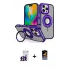 ieg™ iPhone 16 Pro Max Kılıf Nova Minimal Serisi - Siyah Buffer Hayalet Cam Ekran Koruyucu + Bilvis Titan Kamera Lens - TMGI