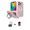 ieg™ iPhone 16 Pro Max Kılıf Nova Minimal Serisi - Siyah Buffer Hayalet Cam Ekran Koruyucu + Bilvis Titan Kamera Lens - SH