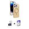 ieg™ iPhone 16 Pro Max Kılıf Nova Modern Prime - Siyah Bilvis 5in1 3D Magic Cam Ekran Koruyucu + Bilvis Titan Kamera Lens - GS