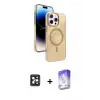 ieg™ iPhone 16 Pro Max Kılıf Nova Modern Prime - Siyah Bilvis 5in1 3D Magic Cam Ekran Koruyucu + PVD Metal Kamera Lens - SH