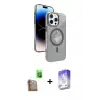 ieg™ iPhone 16 Pro Max Kılıf Nova Modern Prime - Siyah Bilvis 5in1 3D Magic Cam Ekran Koruyucu + Raze Metal Kamera Lens - CLTM