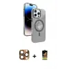 ieg™ iPhone 16 Pro Max Kılıf Nova Modern Prime - Siyah Buffer Cam Ekran Koruyucu + Pers Alüminyum Kamera Lens - CLTM