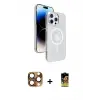 ieg™ iPhone 16 Pro Max Kılıf Nova Modern Prime - Siyah Buffer Cam Ekran Koruyucu + Pers Alüminyum Kamera Lens - CLTM