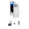 ieg™ iPhone 16 Pro Max Kılıf Nova Modern Prime - Siyah Joko Magic 5D Cam + Bilvis Titan Kamera Lens - SH