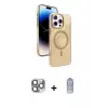 ieg™ iPhone 16 Pro Max Kılıf Nova Modern Prime - Siyah Joko Magic 5D Cam + Pers Alüminyum Kamera Lens - GI