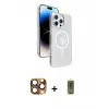 ieg™ iPhone 16 Pro Max Kılıf Nova Modern Prime - Siyah Joko Magic 5D Hayalet Cam + Pers Alüminyum Kamera Lens - CLTM