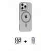 ieg™ iPhone 16 Pro Max Kılıf Pusula Form Özel Seri - Siyah Joko Magic 5D Cam + Pers Alüminyum Kamera Lens - GI