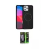 ieg™ iPhone 16 Pro Max Kılıf Siluet Doku Özel Seri - Şeffaf 360 Full Body Arka Koruyucu