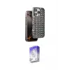 ieg™ iPhone 16 Pro Max Kılıf Siluet Form Serisi - Siyah Bilvis 5in1 3D Magic Cam Ekran Koruyucu