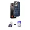 ieg™ iPhone 16 Pro Max Kılıf Siluet Form Serisi - Siyah Bilvis 5in1 3D Magic Cam Ekran Koruyucu + Bilvis Titan Kamera Lens - GS