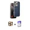ieg™ iPhone 16 Pro Max Kılıf Siluet Form Serisi - Siyah Bilvis 5in1 3D Magic Cam Ekran Koruyucu + Pers Alüminyum Kamera Lens - CLTM